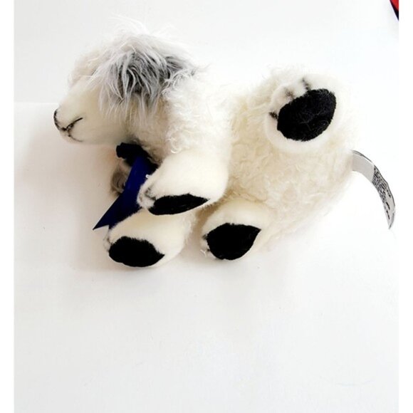2 FAO Schwarz Plush White Poodle Dog & Gray Elephant Toy Stuffed Animal 10" LOT - Picture 3 of 4